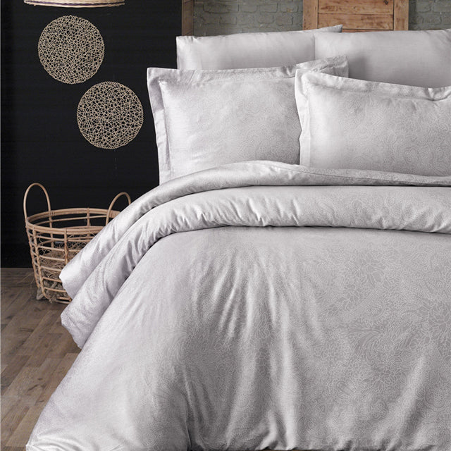 Спално бельо с 2 плика от памучен сатен - NEVA CHAMPAGNE