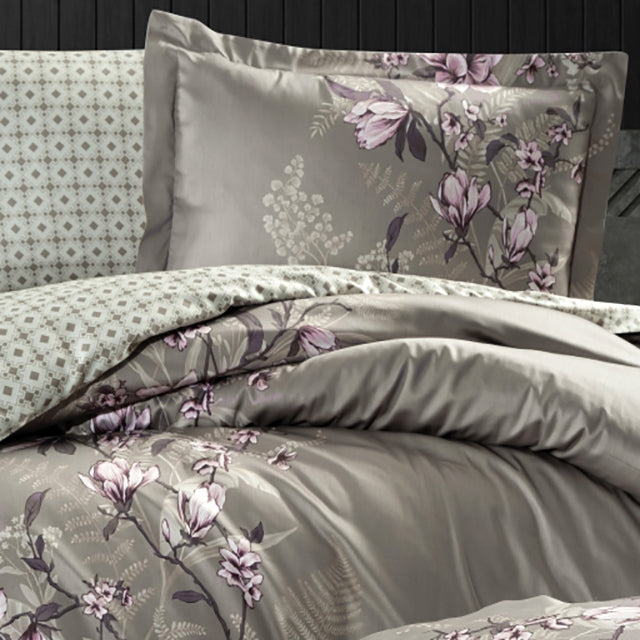 Спално бельо с 2 плика от памучен сатен - EVAN MINK