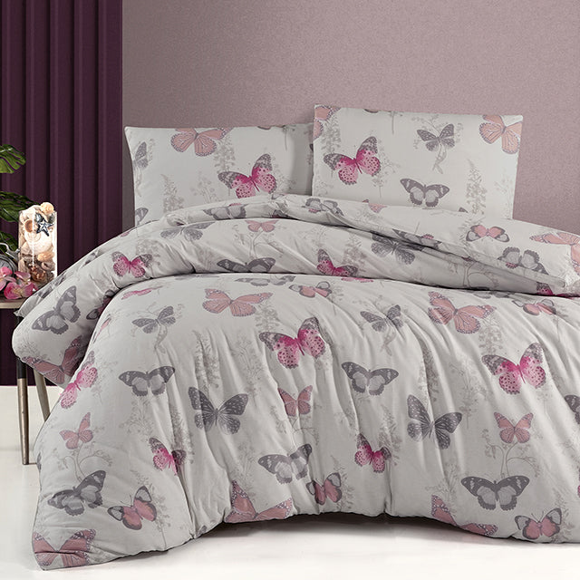 Спално бельо с 2 плика от памук Ранфорс - Elery Powder