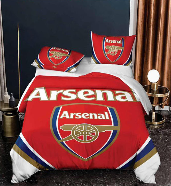 Футболно спално бельо от 100% памук – Arsenal