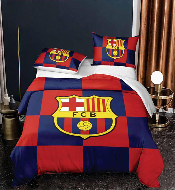 Футболно спално бельо от 100% памук – Barcelona