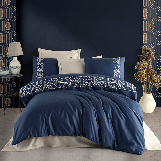 Луксозно спално бельо от бамбук с бродерия - Luna