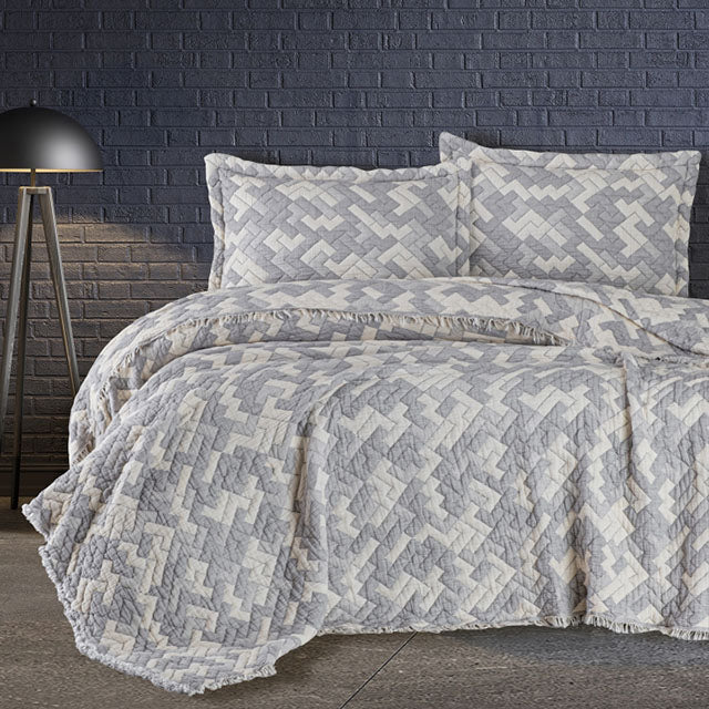 Луксозна кувертюра от 3 части - RODYA GREY 
