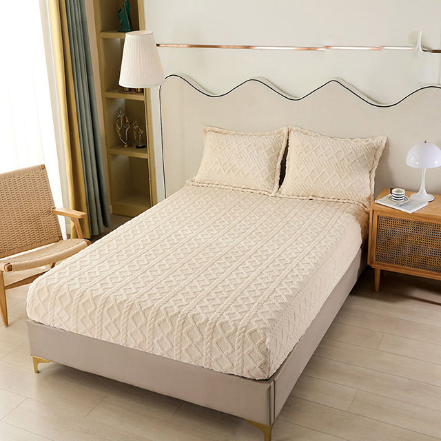 Спално бельо с ластик Cocolino – екрю