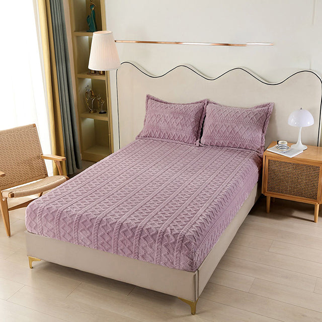 Спално бельо с ластик Cocolino – виолетово