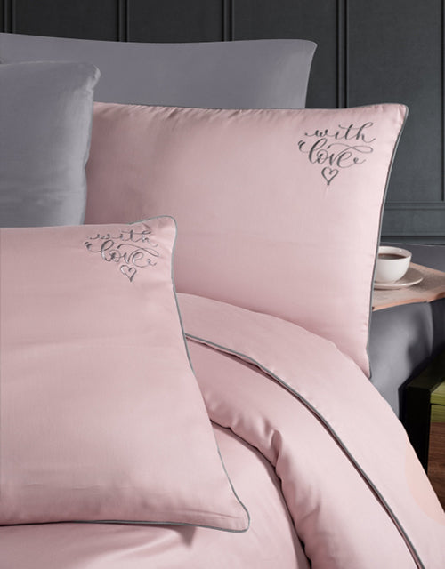 Спално бельо от VIP памучен сатен - светлорозово