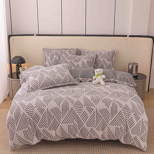 Спално бельо Cocolino - бежово с линии