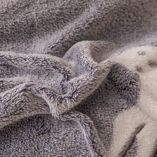 Спално бельо с ластик Cocolino – сиво с еленчета