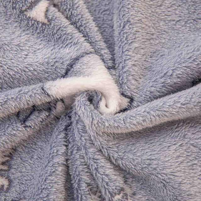 Спално бельо с ластик Cocolino – сиво със зимен мотив