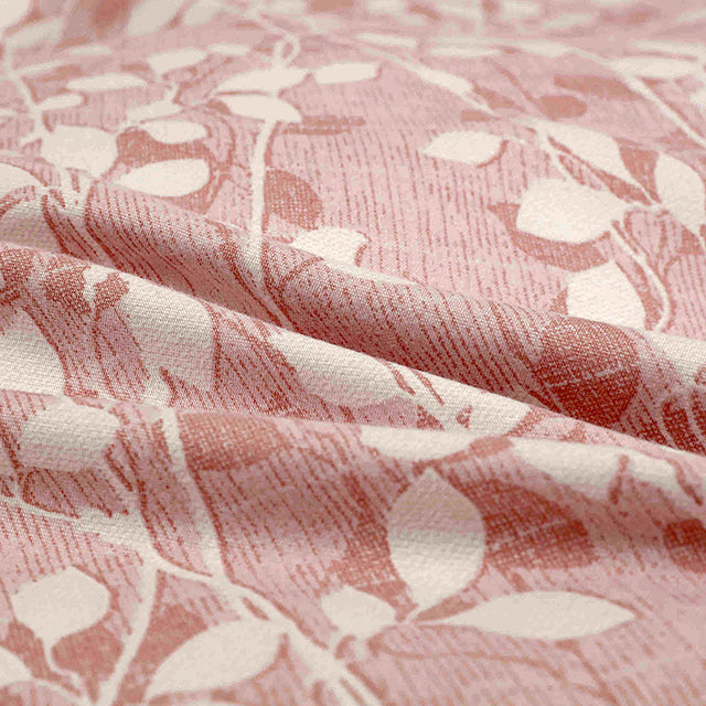 Спално бельо от бархет с ластик - розово с листенца