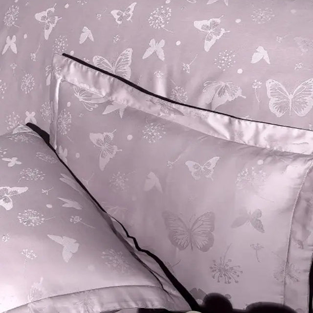 Луксозно спално бельо от Жакард Сатен - Corina Lavender