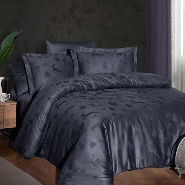 Луксозно спално бельо от Жакард Сатен - Midas Eclipse 