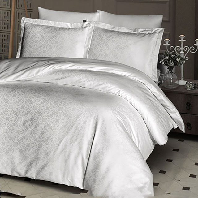 Луксозно спално бельо от Жакард Сатен - Lamone Cream