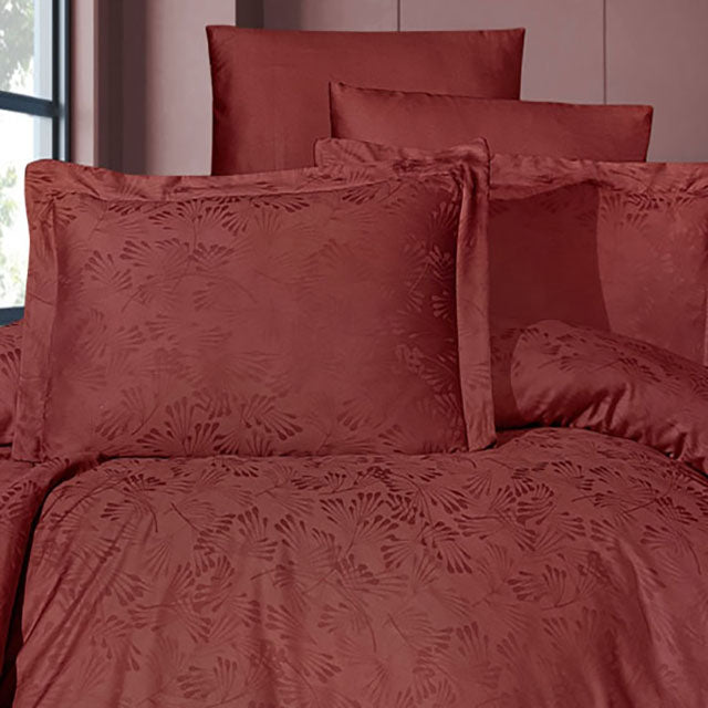 Луксозно спално бельо от Жакард Сатен - Wella Cinnamon 