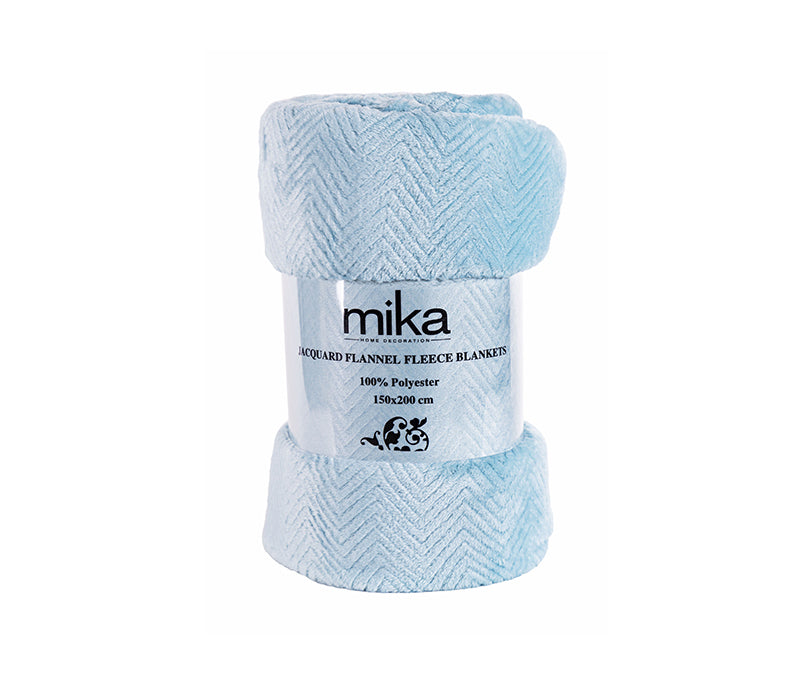 Поларено одеяло Mika - светлосиньо