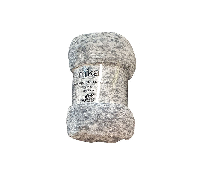 Поларено одеяло Mika - сиво