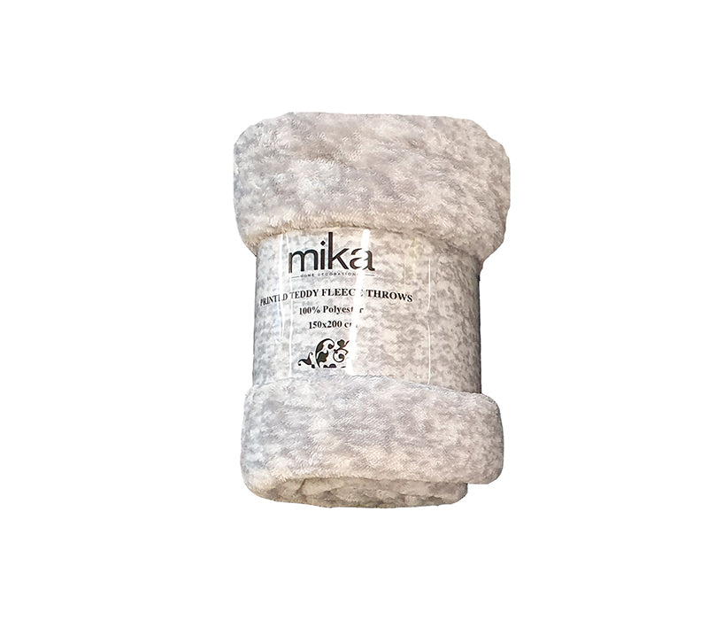 Поларено одеяло Mika - светлосиво