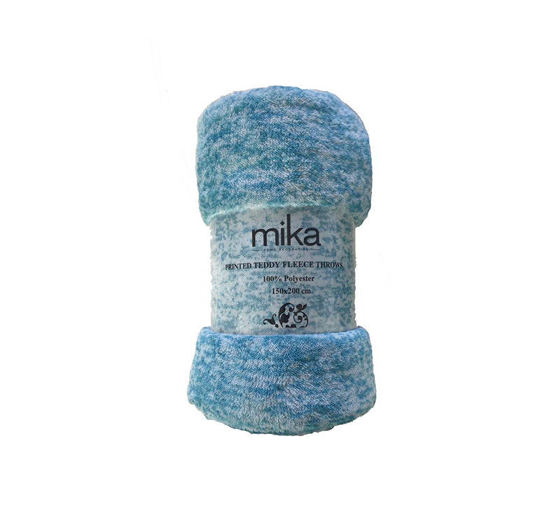Поларено одеяло Mika - бензиново синьо