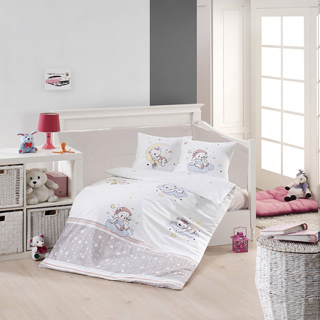 Бебешко спално бельо с бамбук – мечета в небето