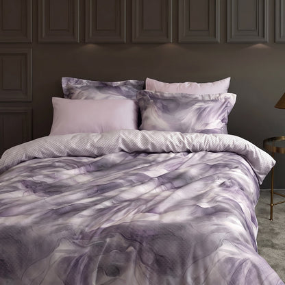 Спално бельо с 2 плика от памучен сатен - Ruska Lilac - S3-20