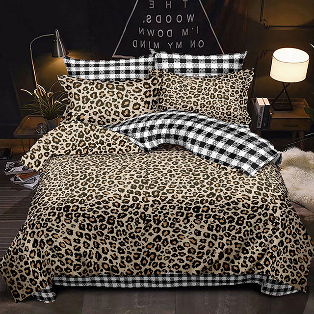 Спално бельо с ластик – тигрова шарка